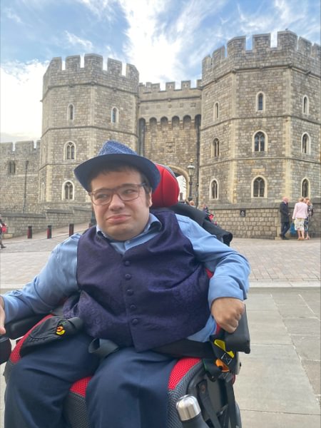 Ben outside Windsor Castle
