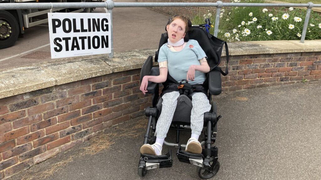 Rhi after voting in the election