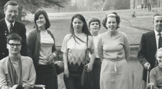 National Star founders Iris Ratsey and Eleanor Beevers along with ambulent and non-ambulent learners