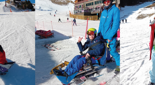National Star students skiing in Andorra