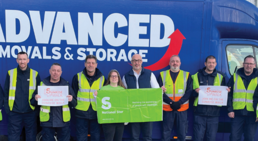 Advanced removals team fundraising for National Star