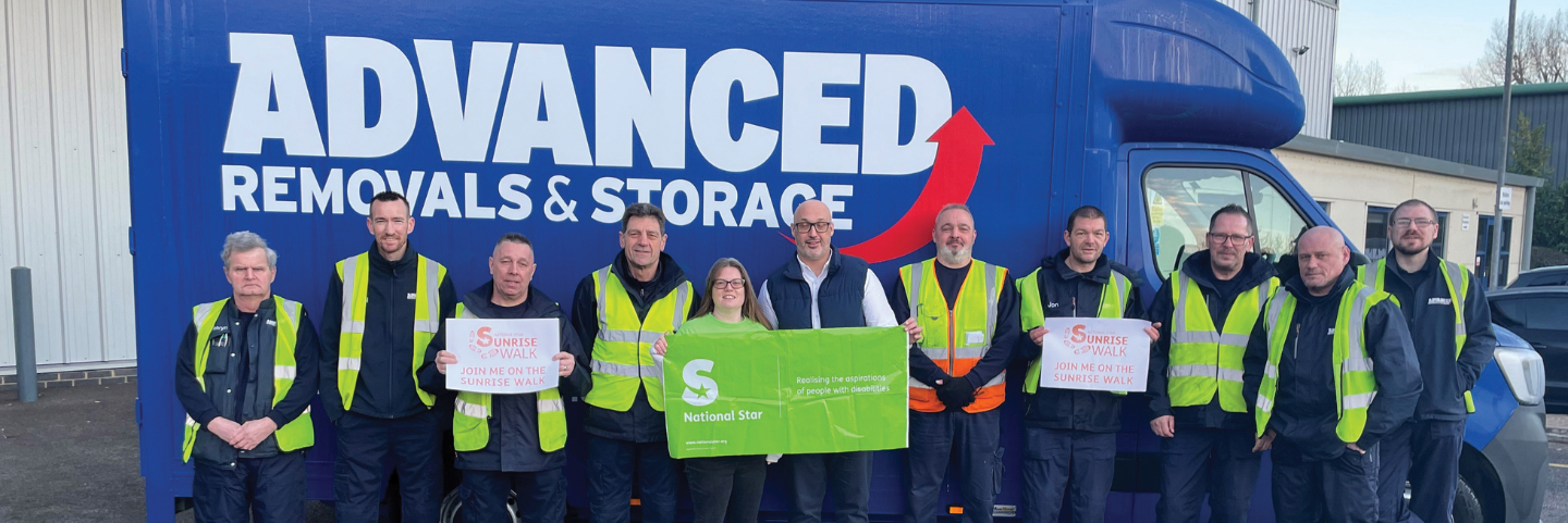Advanced removals team fundraising for National Star