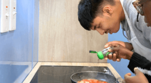Aayan in cooking session